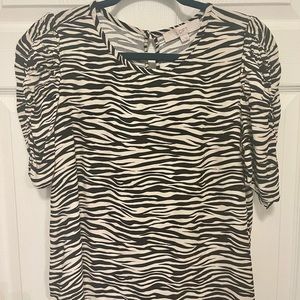 Zebra Print Loft Blouse